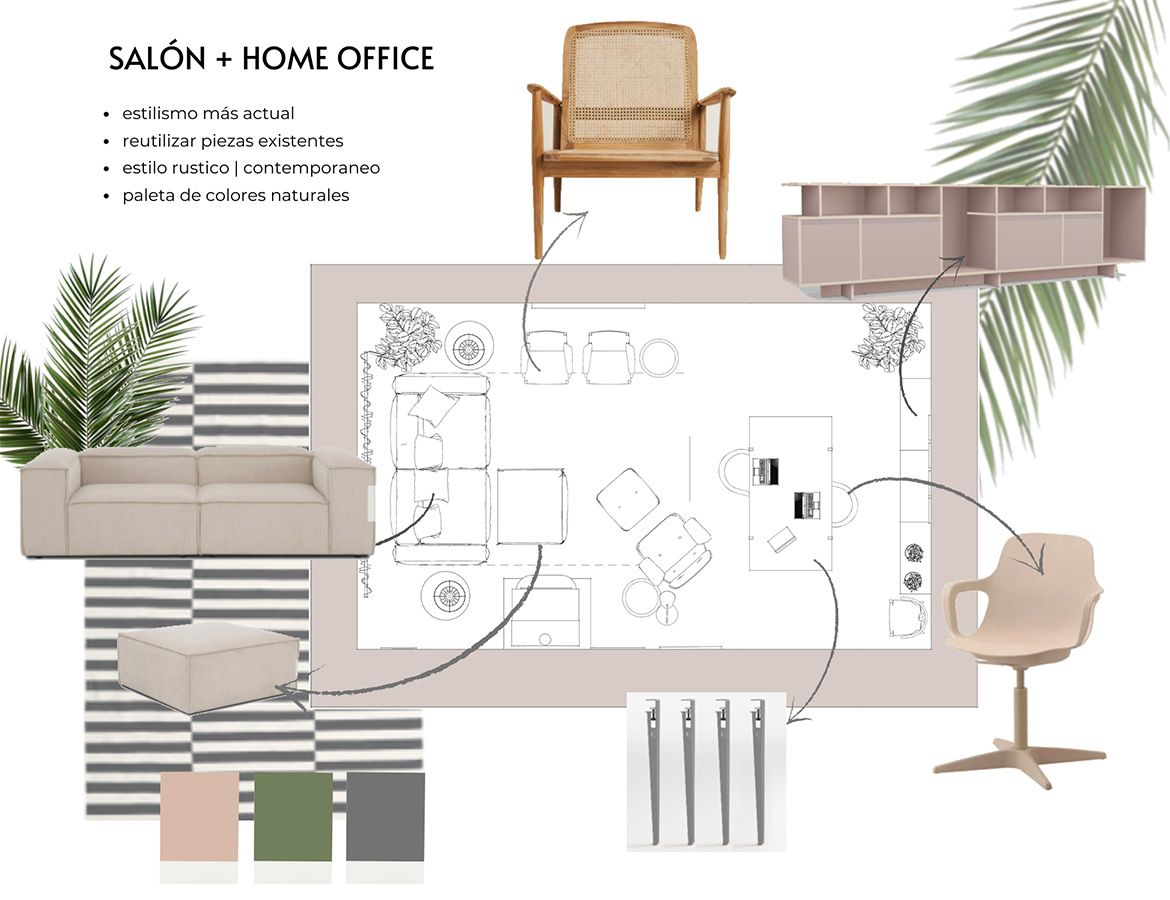 Proyecto Santa Eugenia salon home office
